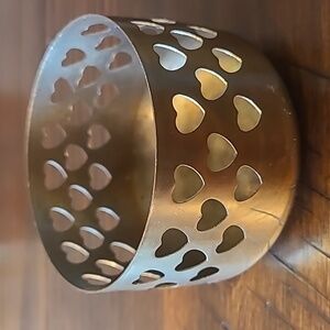 Brass Heart Candle Holder